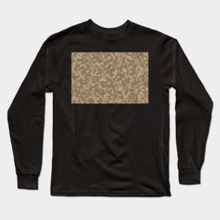 Brown Military Desert Camo Long Sleeve T-Shirt